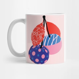 Colorful Cherries Illustration Mug